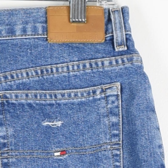 Tommy Hilfiger High Waist Shorts Distressed 12 - Picture 4 of 4